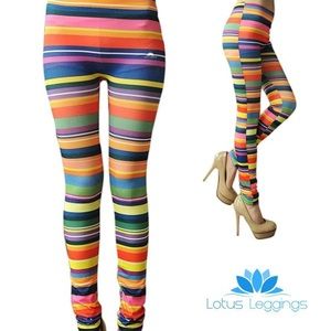 NEW Striped Lotus Leggings